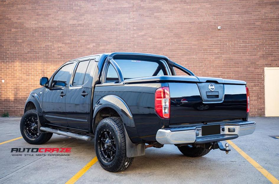 NISSAN NAVARA HOSTAGE III MATTE ANTHRACITE WITH BLACK RING